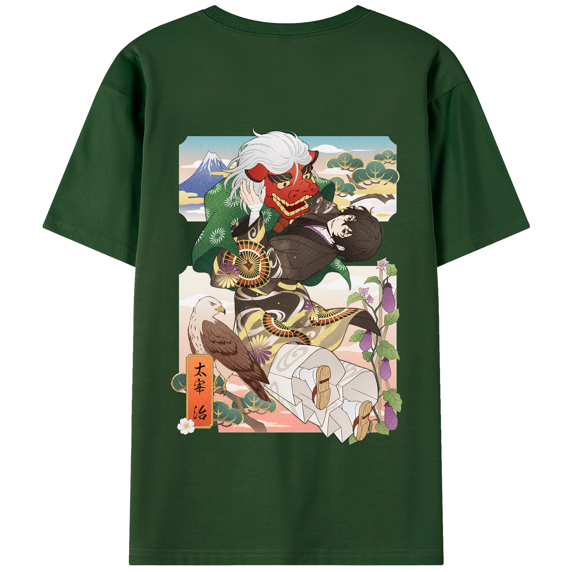 （画像用） 文豪ストレイドッグス Bungo Stray Dogs 綿100％半袖Tシャツ（背面プリント）